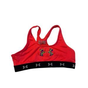 Under Armor Halter Top Tank Bra Athletic Pink Exercise Running Girls Youth XL